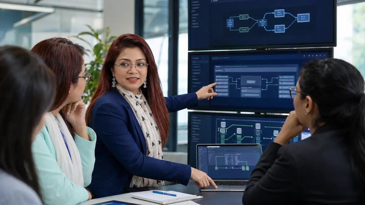 Quality engineering team redesigning AI-assisted prevention testing diagnostics and governance workflows