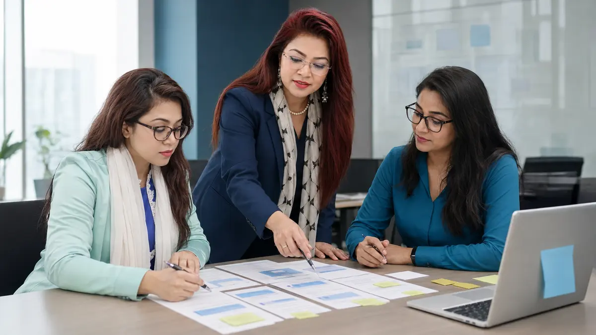 Career starter mapping QA roles skills courses and portfolio evidence on a board